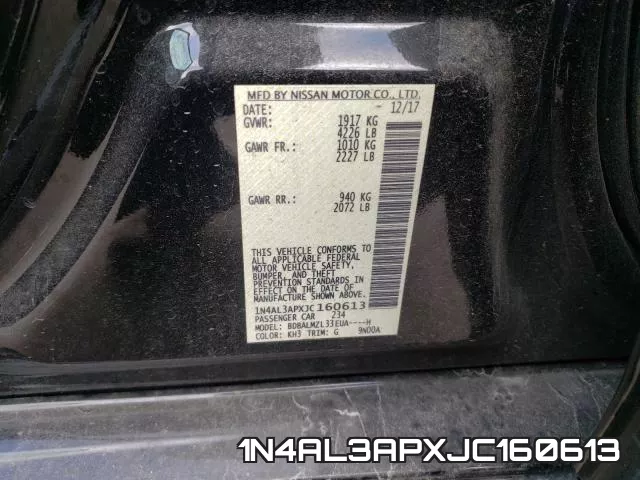 1N4AL3APXJC160613 фото 2