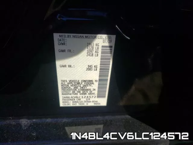 1N4BL4CV6LC124572 фото 2