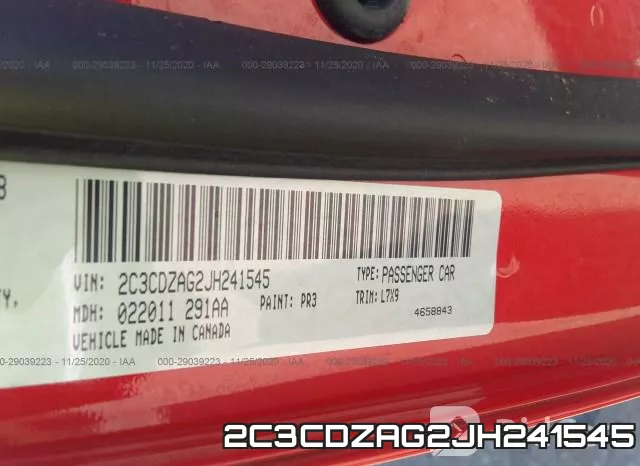 2C3CDZAG2JH241545 фото 10