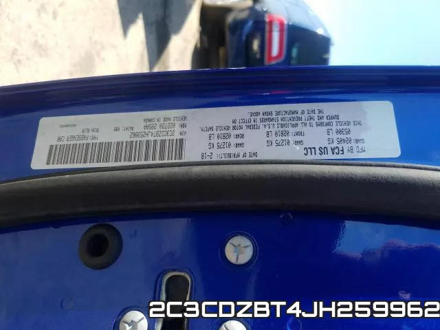 2C3CDZBT4JH259962 фото 2