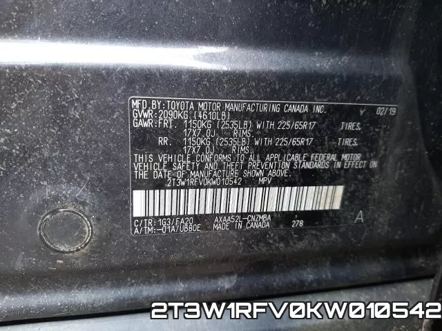 2T3W1RFV0KW010542 фото 2