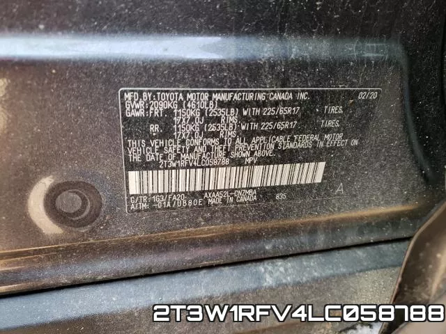 2T3W1RFV4LC058788 фото 2