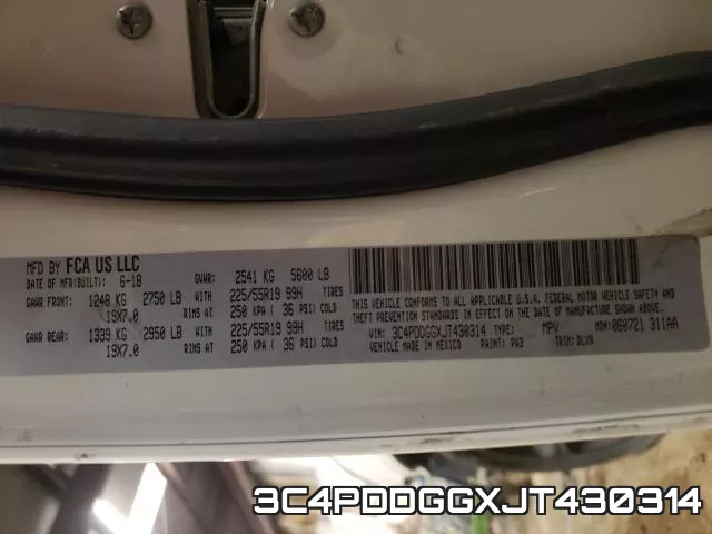 3C4PDDGGXJT430314 фото 2
