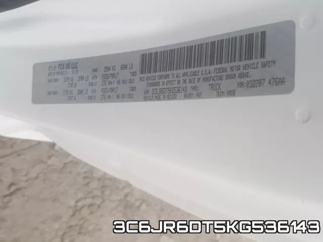 3C6JR6DT5KG536143 фото 2