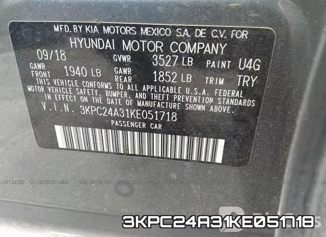 3KPC24A31KE051718 фото 10