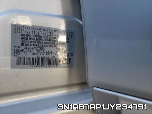 3N1AB7AP1JY234791 фото 2