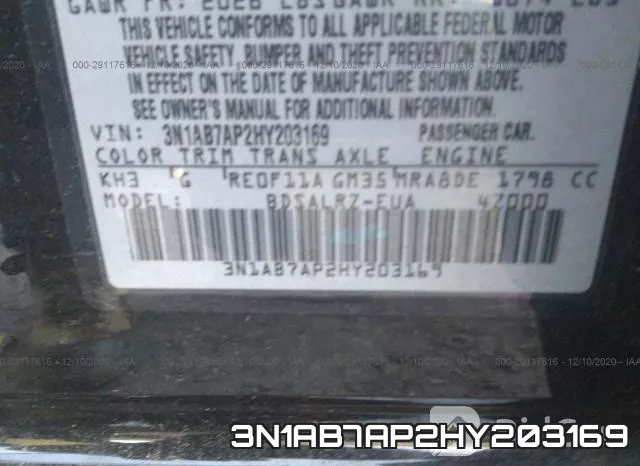 3N1AB7AP2HY203169 фото 9