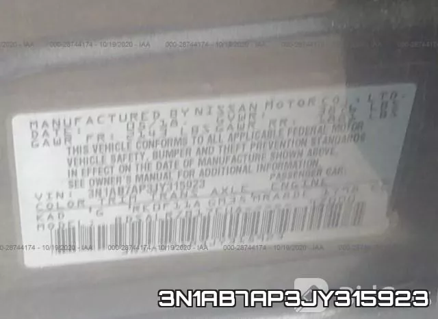 3N1AB7AP3JY315923 фото 9