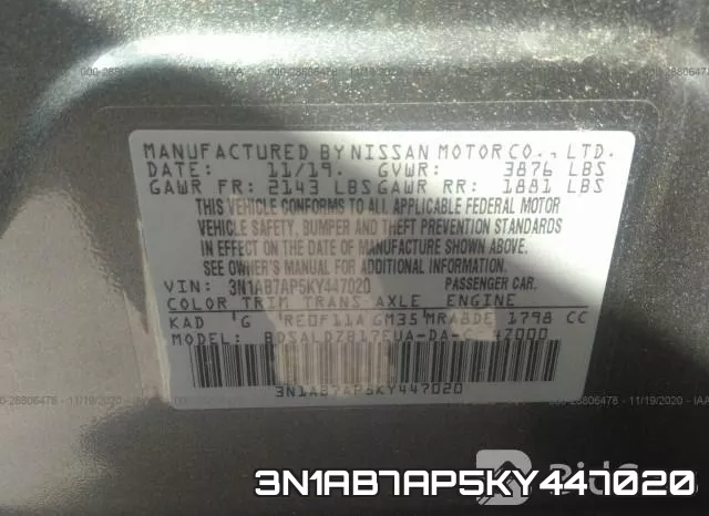 3N1AB7AP5KY447020 фото 10