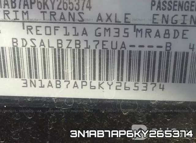 3N1AB7AP6KY265374 фото 10