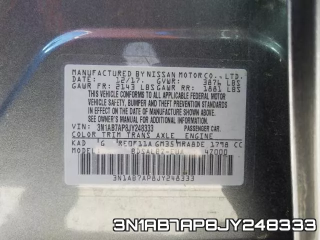 3N1AB7AP8JY248333 фото 2