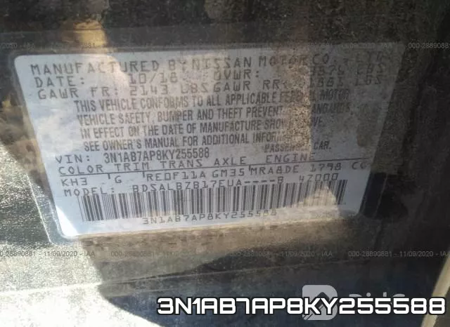3N1AB7AP8KY255588 фото 9