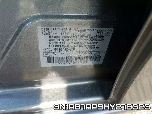3N1AB7AP9HY278323 фото 2