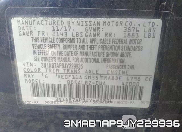 3N1AB7AP9JY229936 фото 9