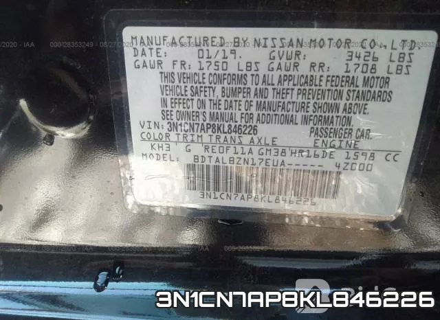 3N1CN7AP8KL846226 фото 10