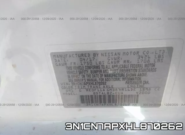 3N1CN7APXHL870262 фото 10