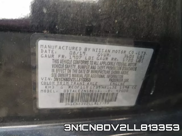 3N1CN8DV2LL813353 фото 2