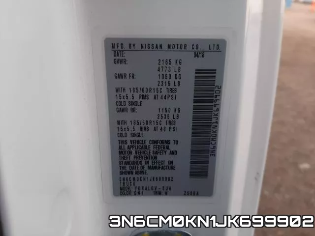 3N6CM0KN1JK699902 фото 2