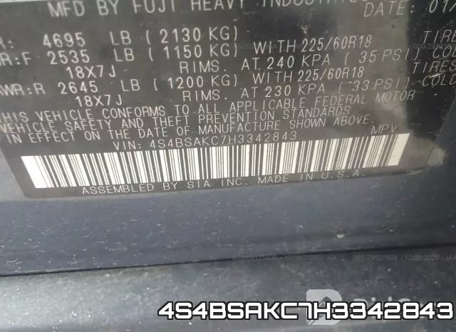 4S4BSAKC7H3342843 фото 9