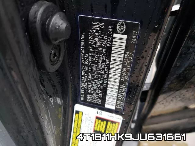 4T1B11HK9JU631661 фото 2