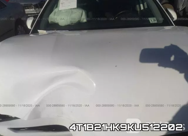 4T1B21HK9KU512202 фото 2