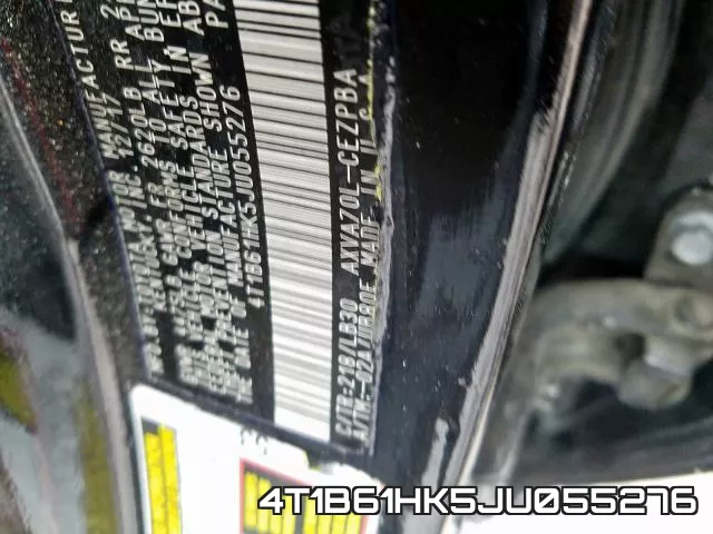 4T1B61HK5JU055276 фото 2