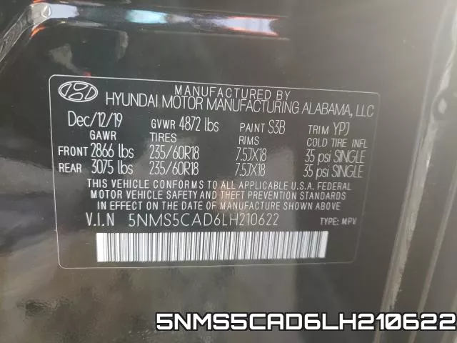 5NMS5CAD6LH210622 фото 2