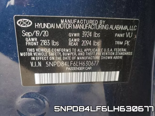 5NPD84LF6LH630677 фото 2