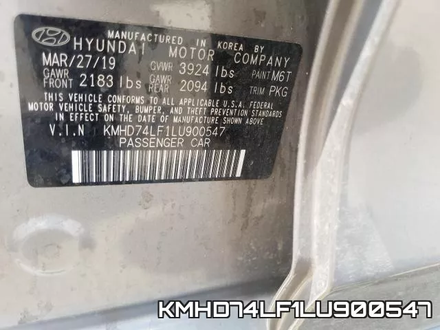KMHD74LF1LU900547 фото 2