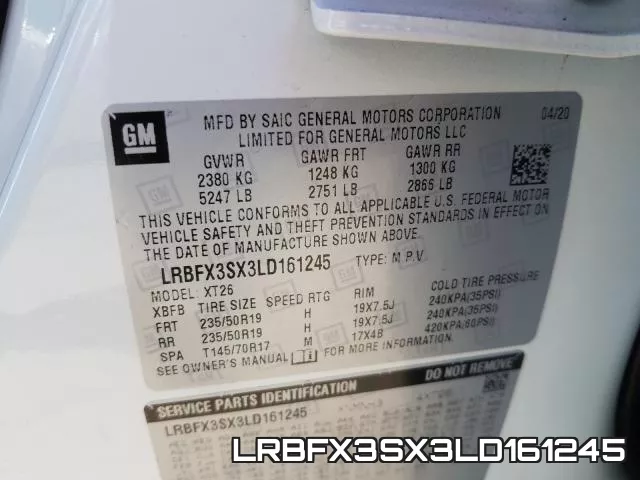LRBFX3SX3LD161245 фото 2