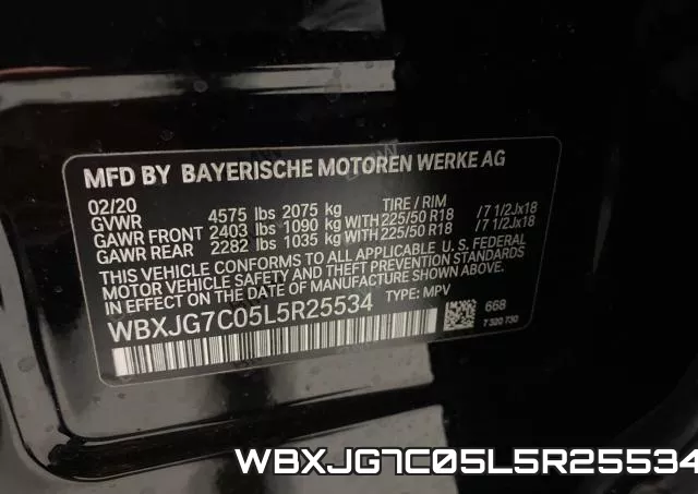 WBXJG7C05L5R25534 фото 2