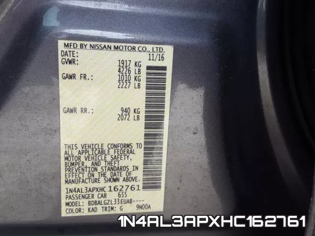 1N4AL3APXHC162761 фото 2