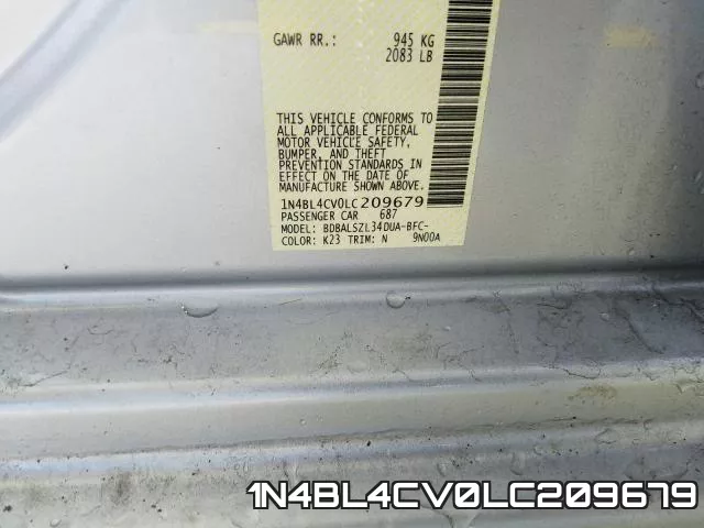 1N4BL4CV0LC209679 фото 2