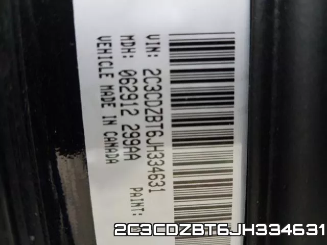 2C3CDZBT6JH334631 фото 2