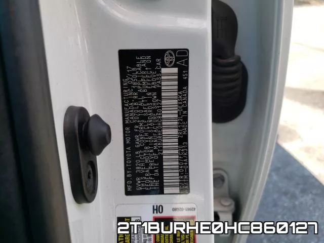 2T1BURHE0HC860127 фото 2