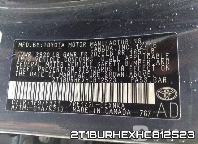 2T1BURHEXHC812523 фото 10