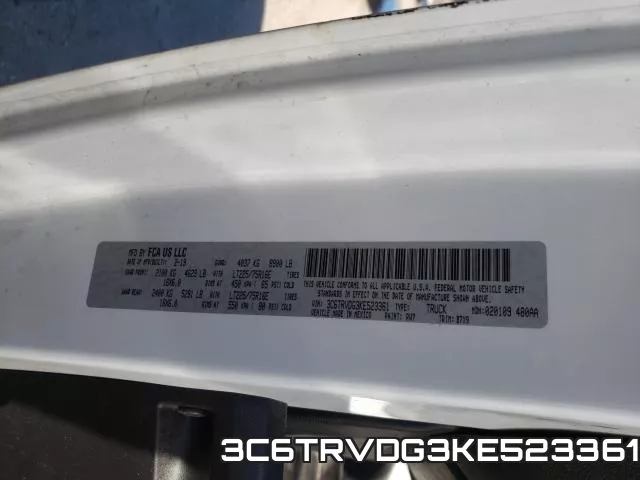 3C6TRVDG3KE523361 фото 2