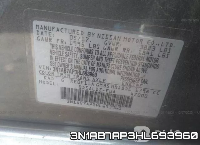 3N1AB7AP3HL693960 фото 8