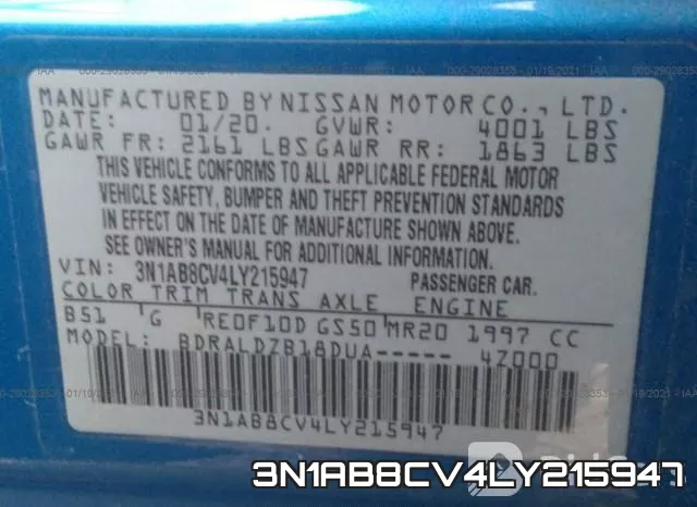3N1AB8CV4LY215947 фото 10