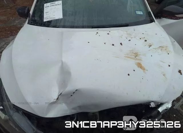 3N1CB7AP3HY325726 фото 2