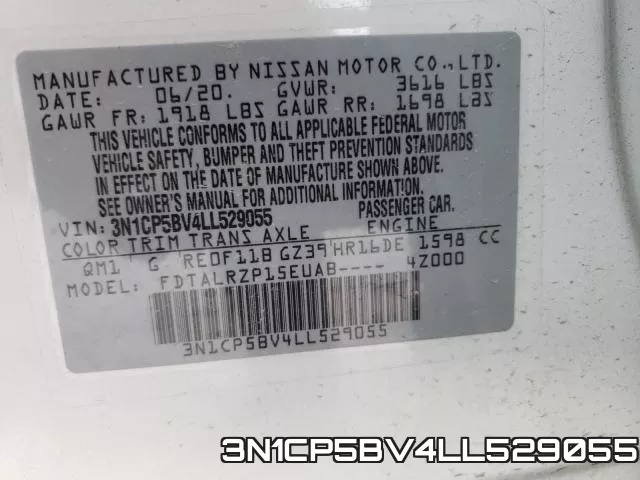 3N1CP5BV4LL529055 фото 2