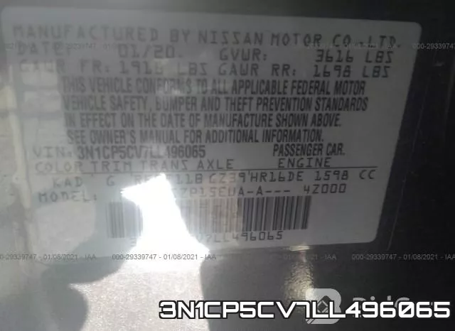 3N1CP5CV7LL496065 фото 10