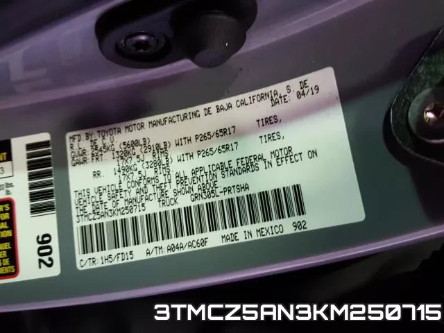 3TMCZ5AN3KM250715 фото 2