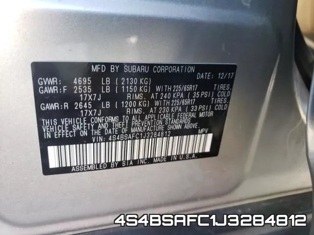 4S4BSAFC1J3284812 фото 2