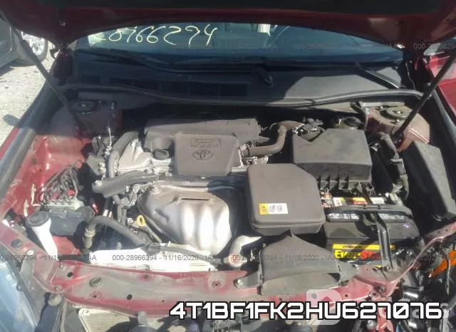 4T1BF1FK2HU627076 фото 2