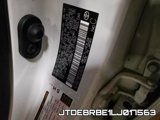 JTDEBRBE1LJ017563 фото 2