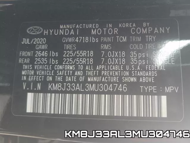 KM8J33AL3MU304746 фото 2