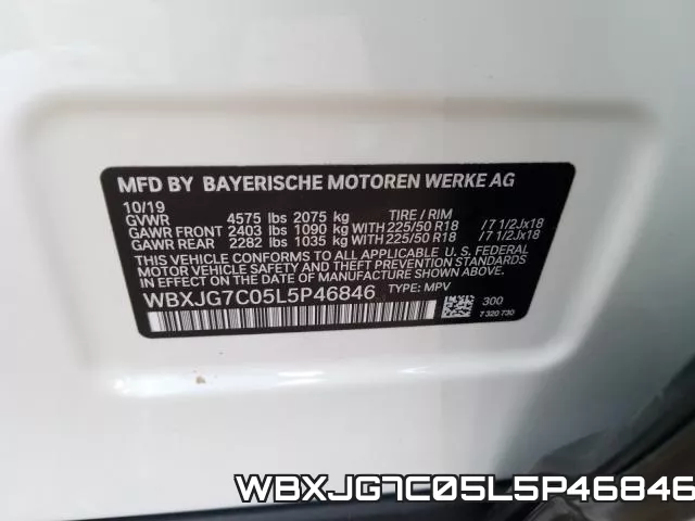 WBXJG7C05L5P46846 фото 2