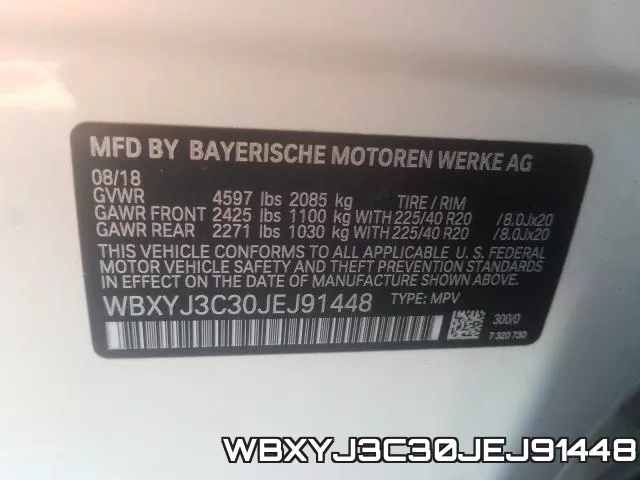 WBXYJ3C30JEJ91448 фото 2