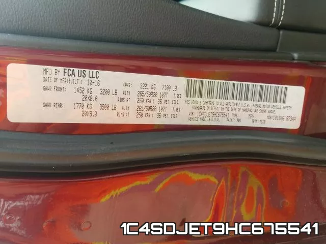 1C4SDJET9HC675541 фото 2